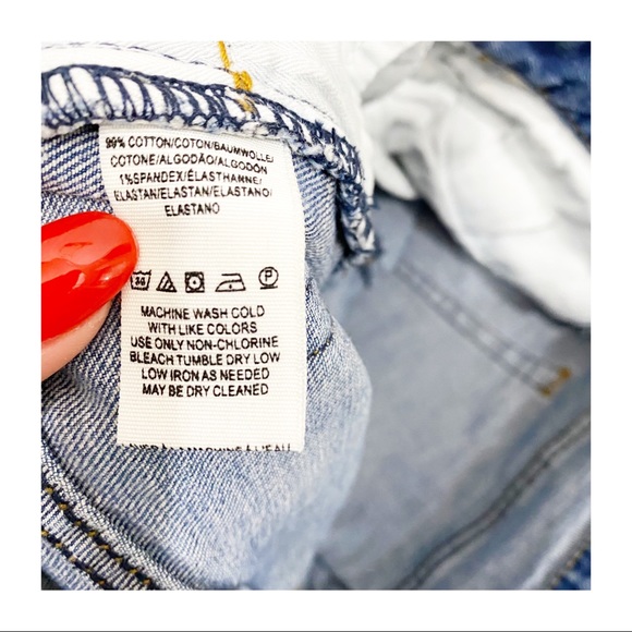 Free People High Rise Straight Crop Fray Leg Denim Jeans - Picture 10 of 11